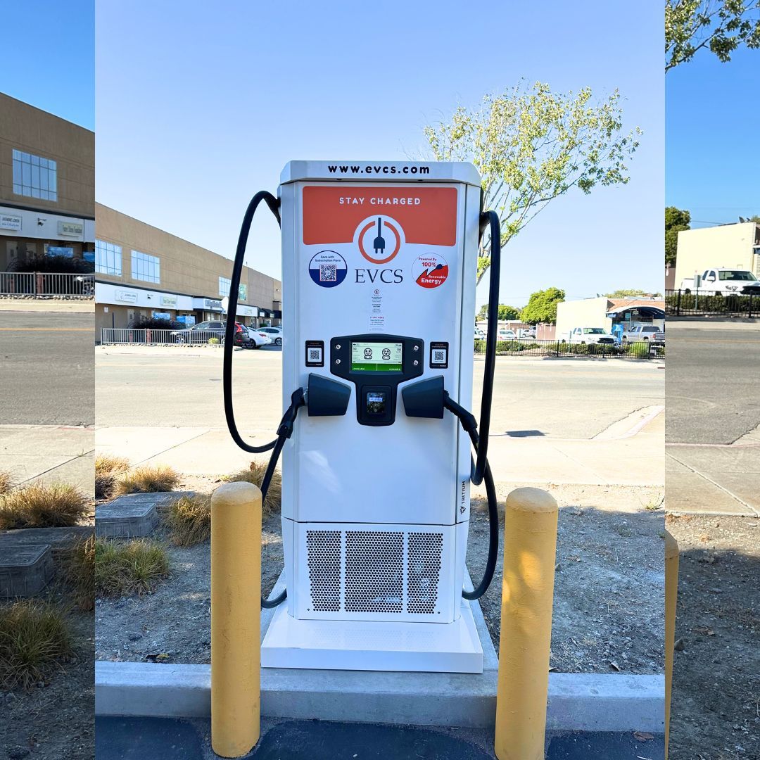 EV charging station at US Bank Salinas